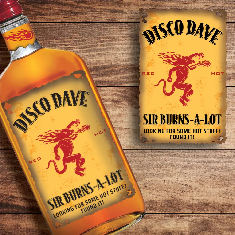 Personalized Fireball Whisky Custom Label Bottle Gift