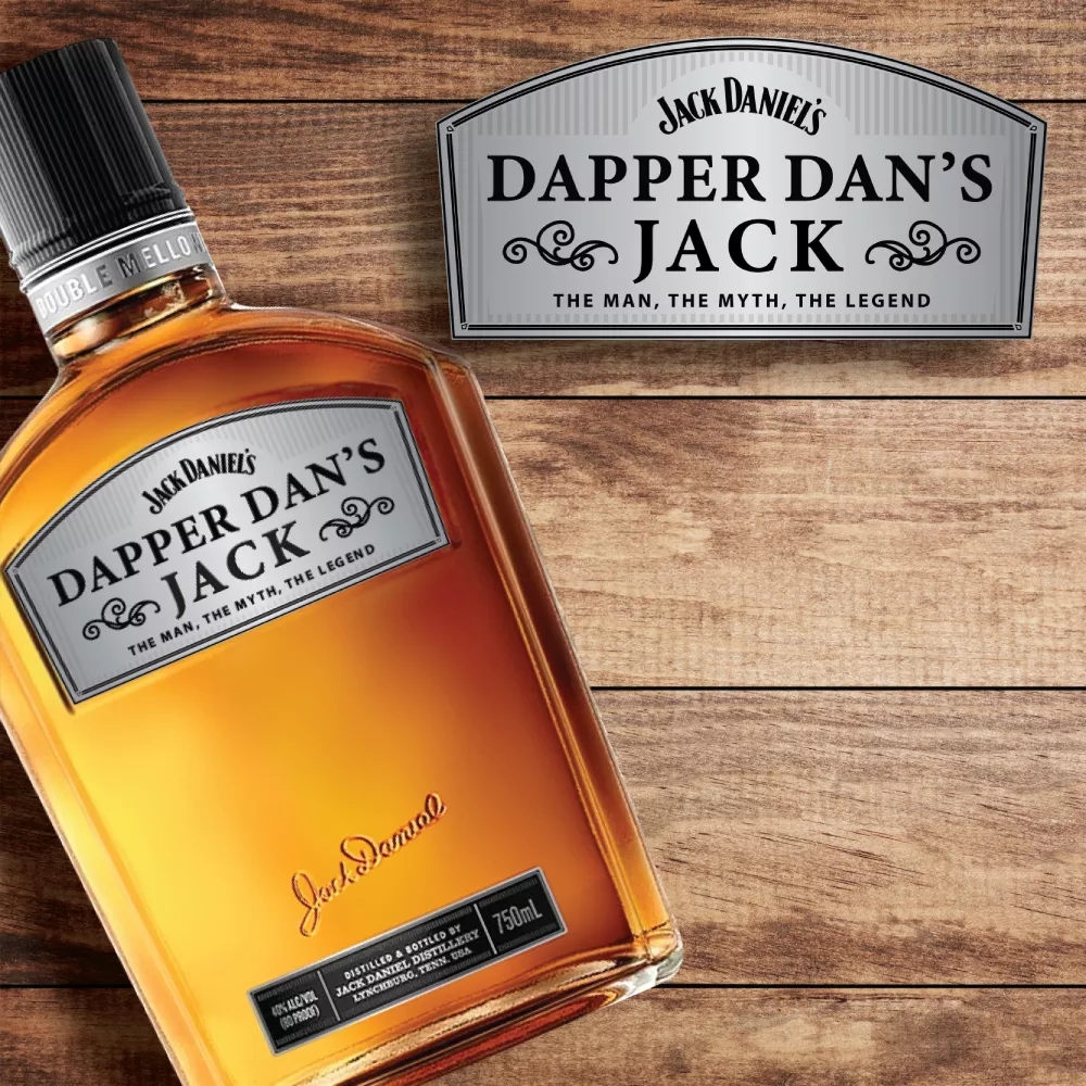 Personalized Gentleman's Jack Tennessee WhiskeyCustom Label Bottle Gift