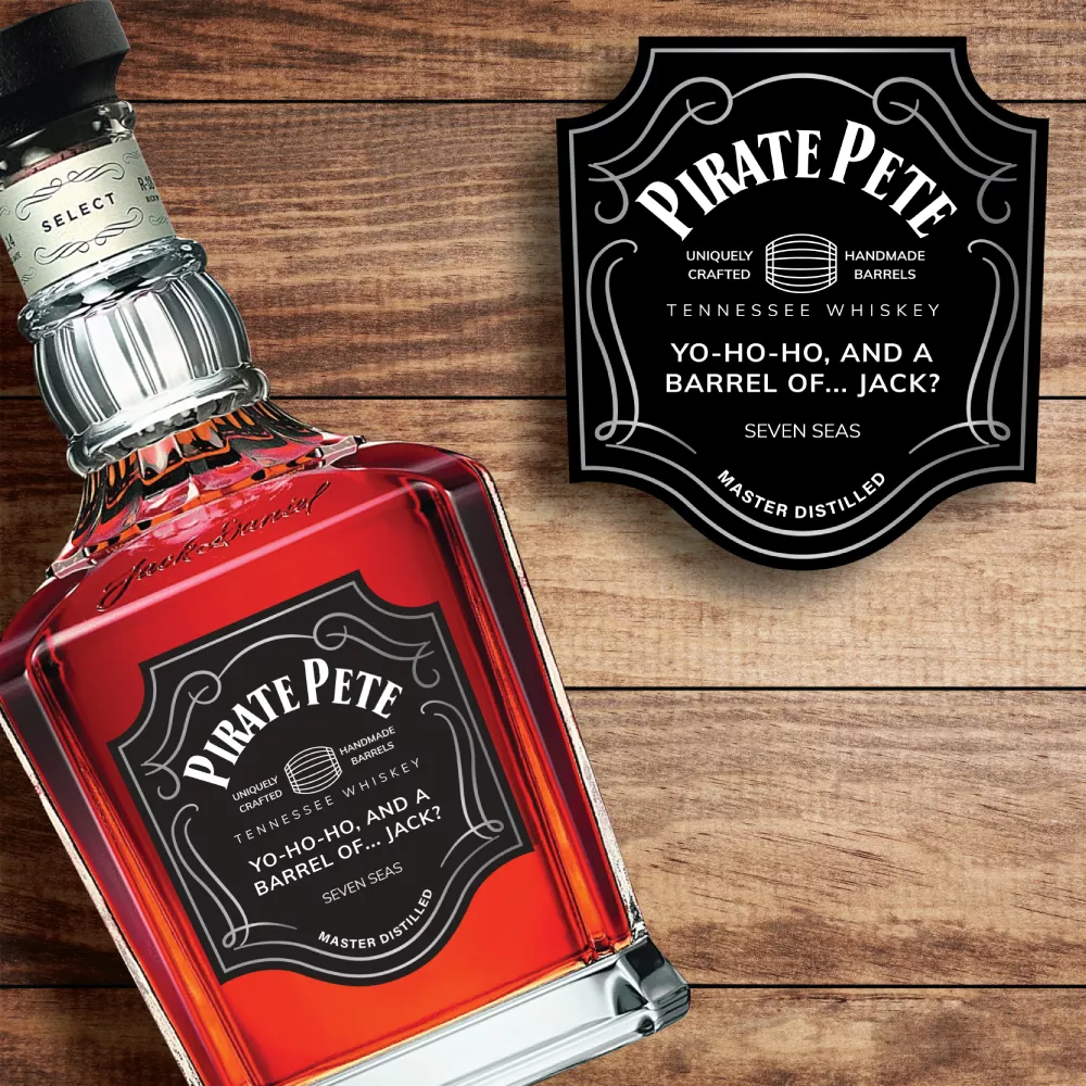 Personalized Jack Daniel's Single Barrel Tennessee Whiskey Custom Label Bottle Gift