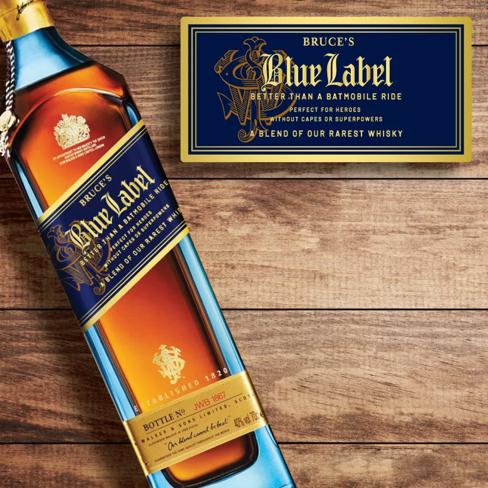 Personalized Johnnie Walker Blue Label Custom Label Bottle Gift