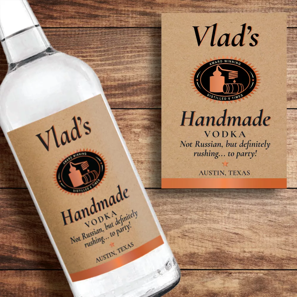 Personalized Tito's Handmade Vodka Custom Label Bottle Gift
