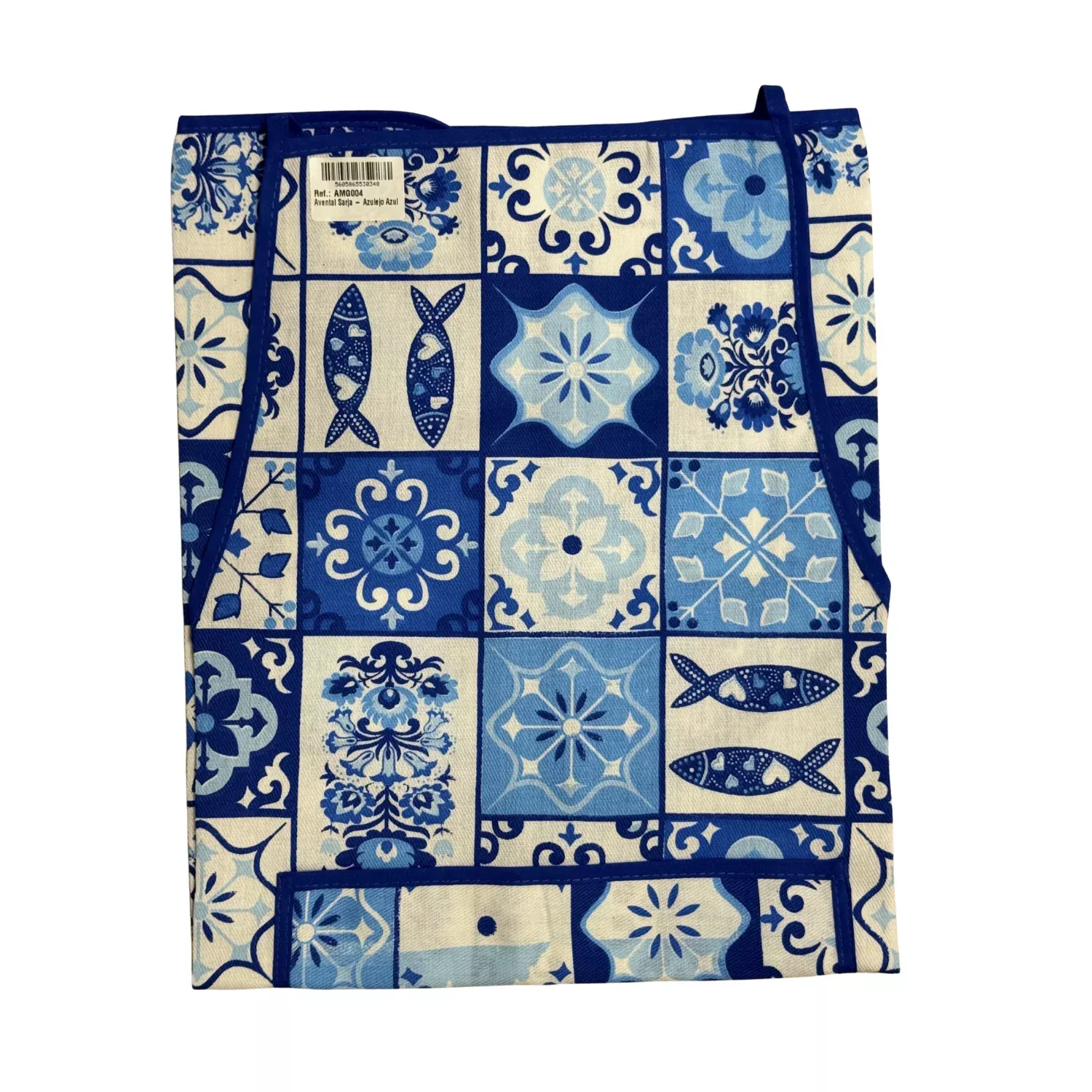 Portuguese Apron - Blue Tiles