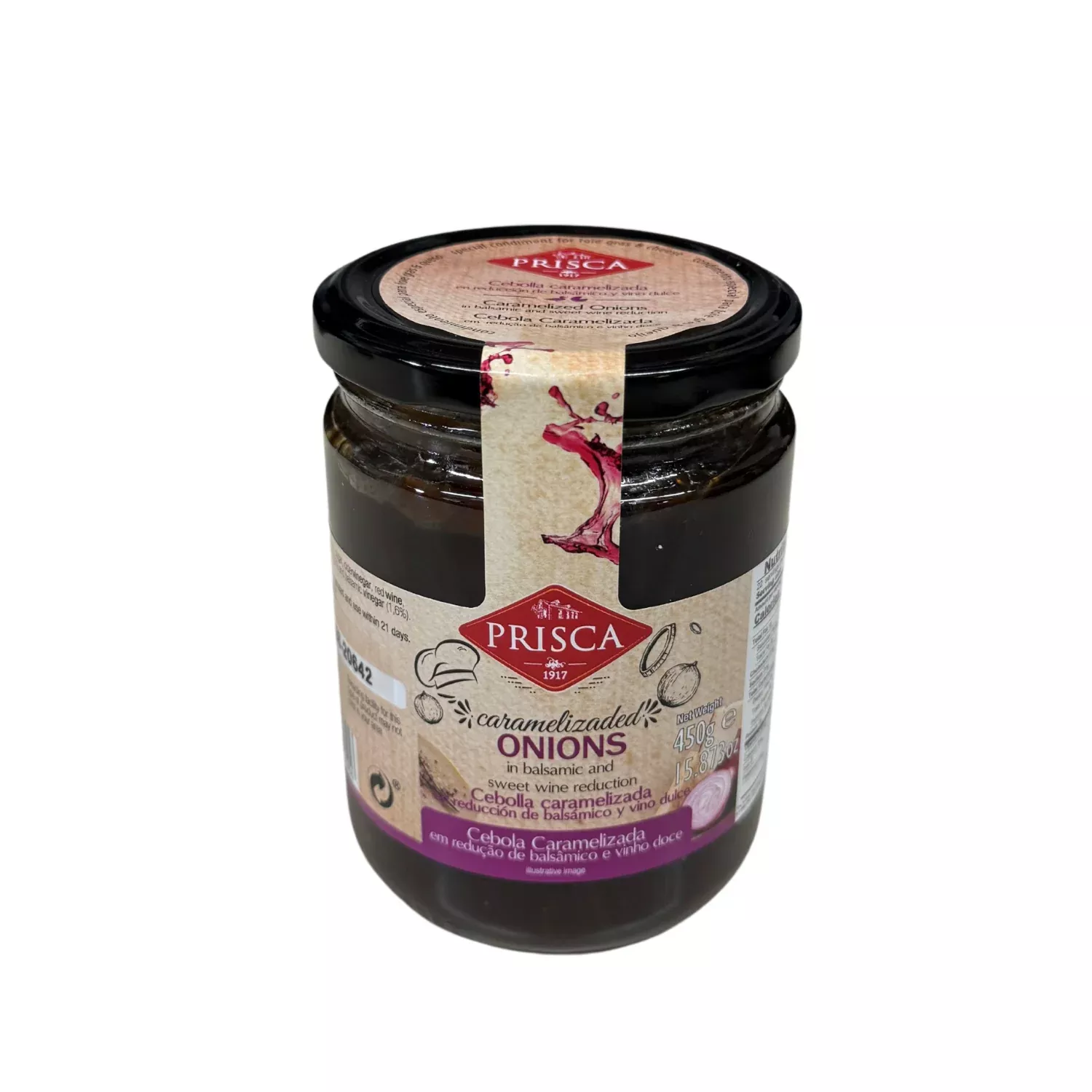 Prisca Caramelized Onions in Balsamic and Sweet Wine Reduction-450gr