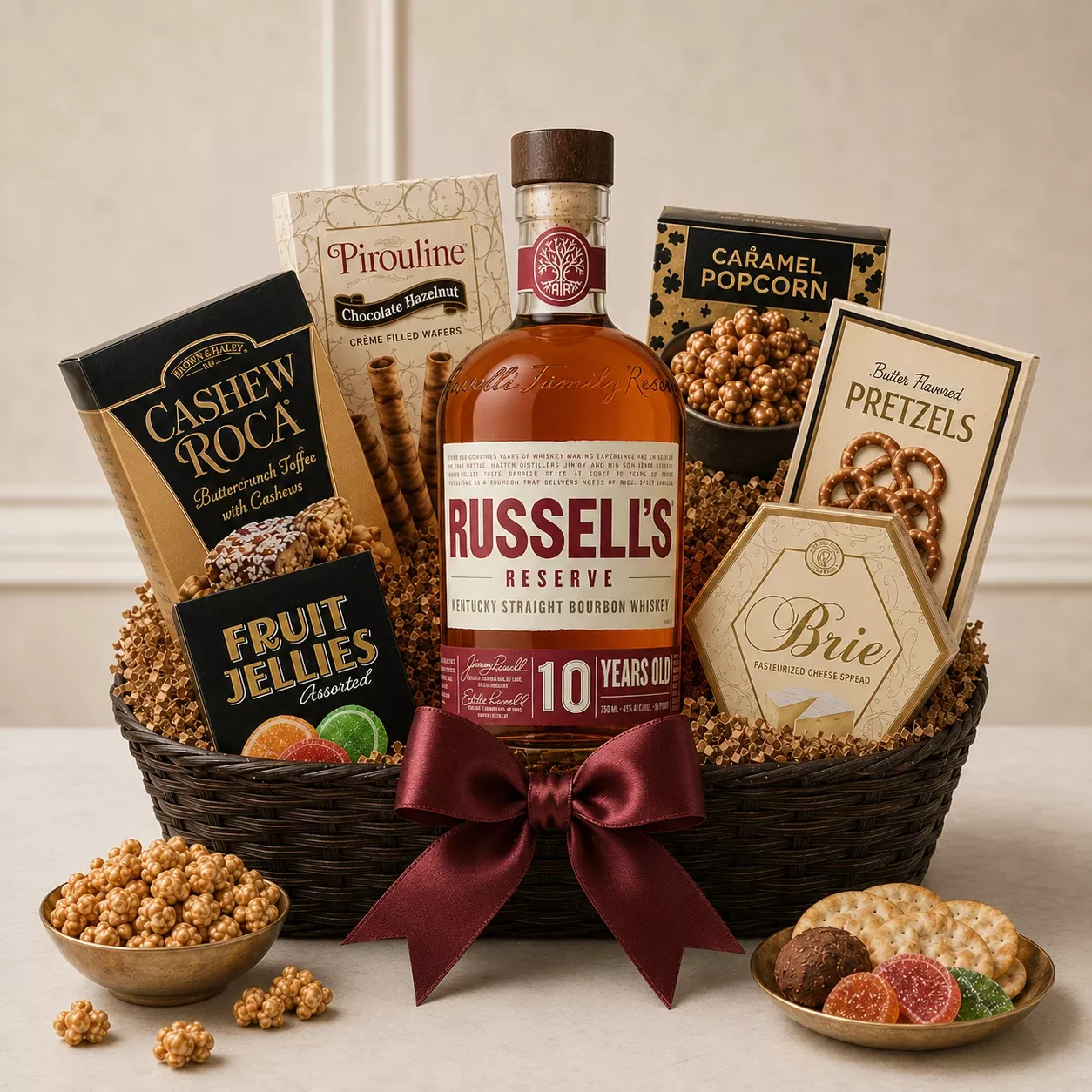 Russell's Reserve 10 Year Bourbon Gift Basket
