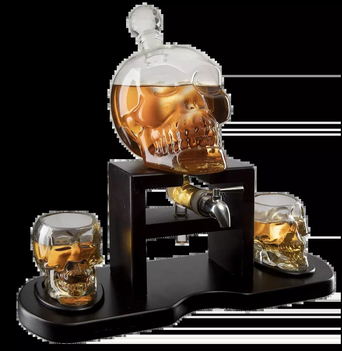 Skull Whiskey 750ML Decanter Set Premium Barware Gift Elegant Drinkware Collection