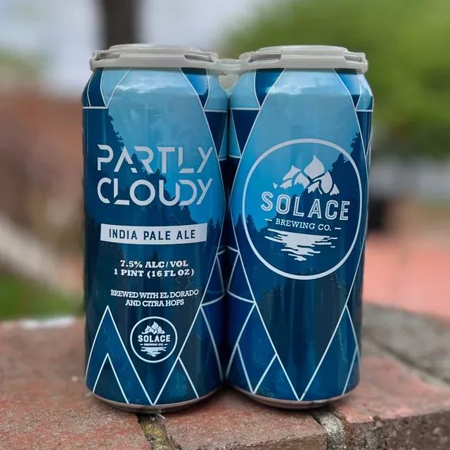 Solace Partly Cloudy IPA 16oz 4 Pack Cans