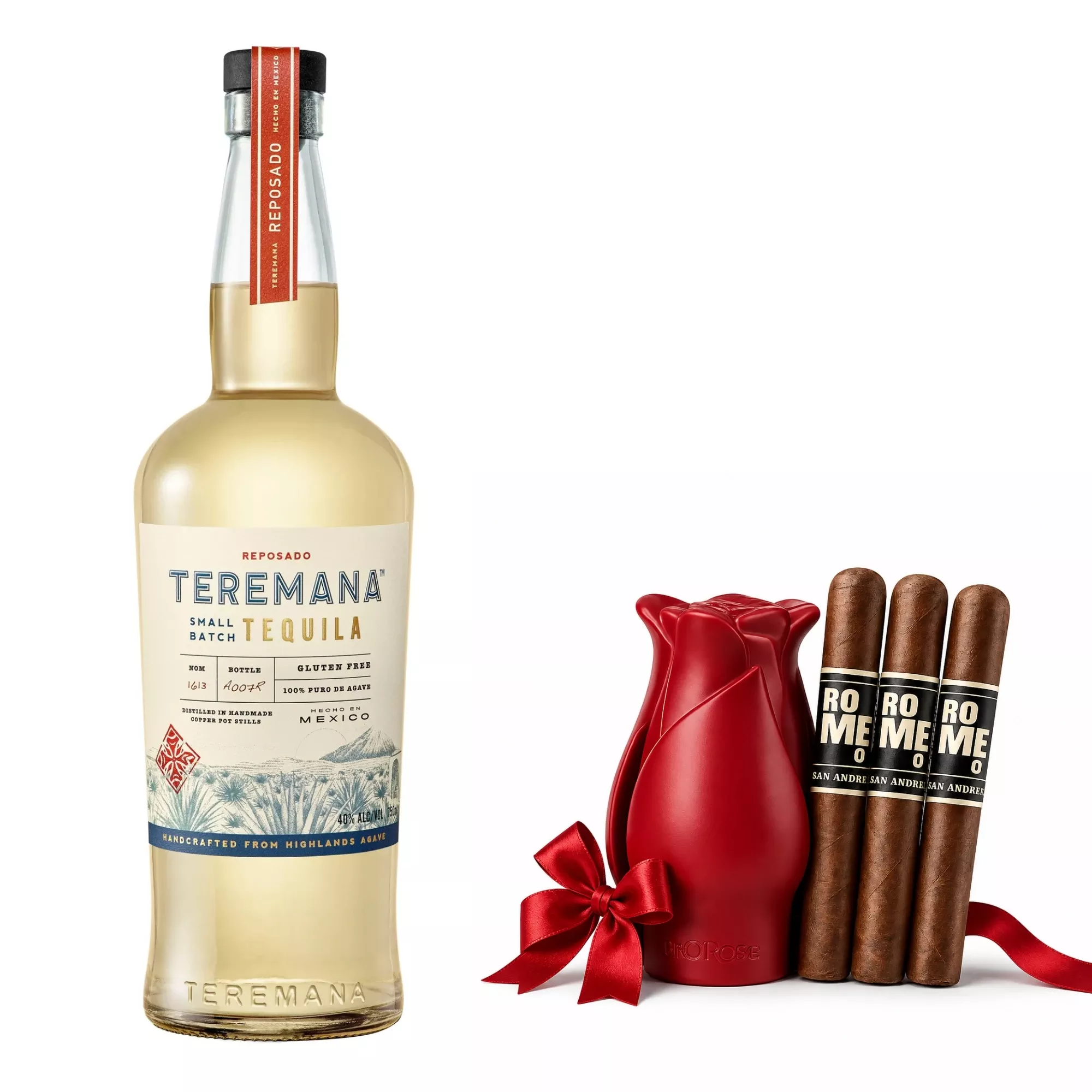 Teremana Reposado with Bro Rose & 3 Cigars Gift Set