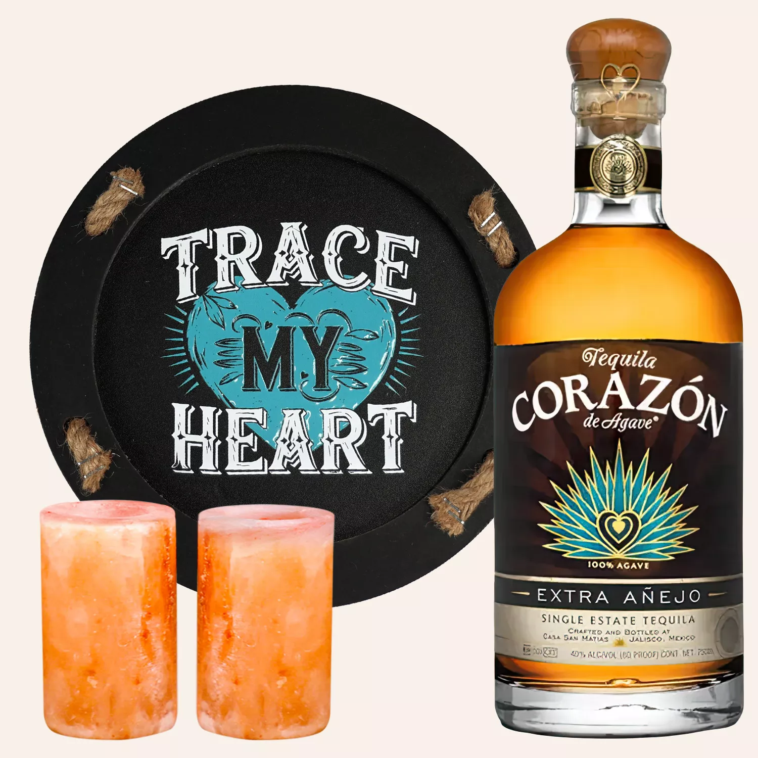 Trace My Heart Corazon x Buffalo Trace Tequila Gift Set