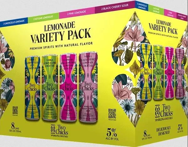 Two Chicks Sparkling Lemonade Variety Pack