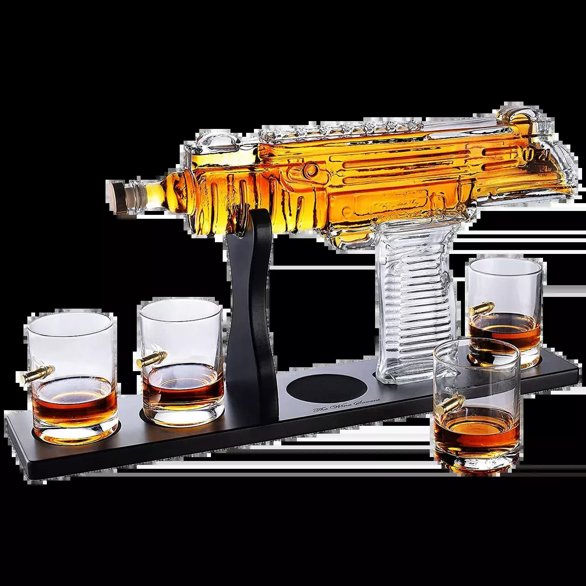 Uzi Whiskey Decanter Premium Barware Gift Elegant Drinkware Collection