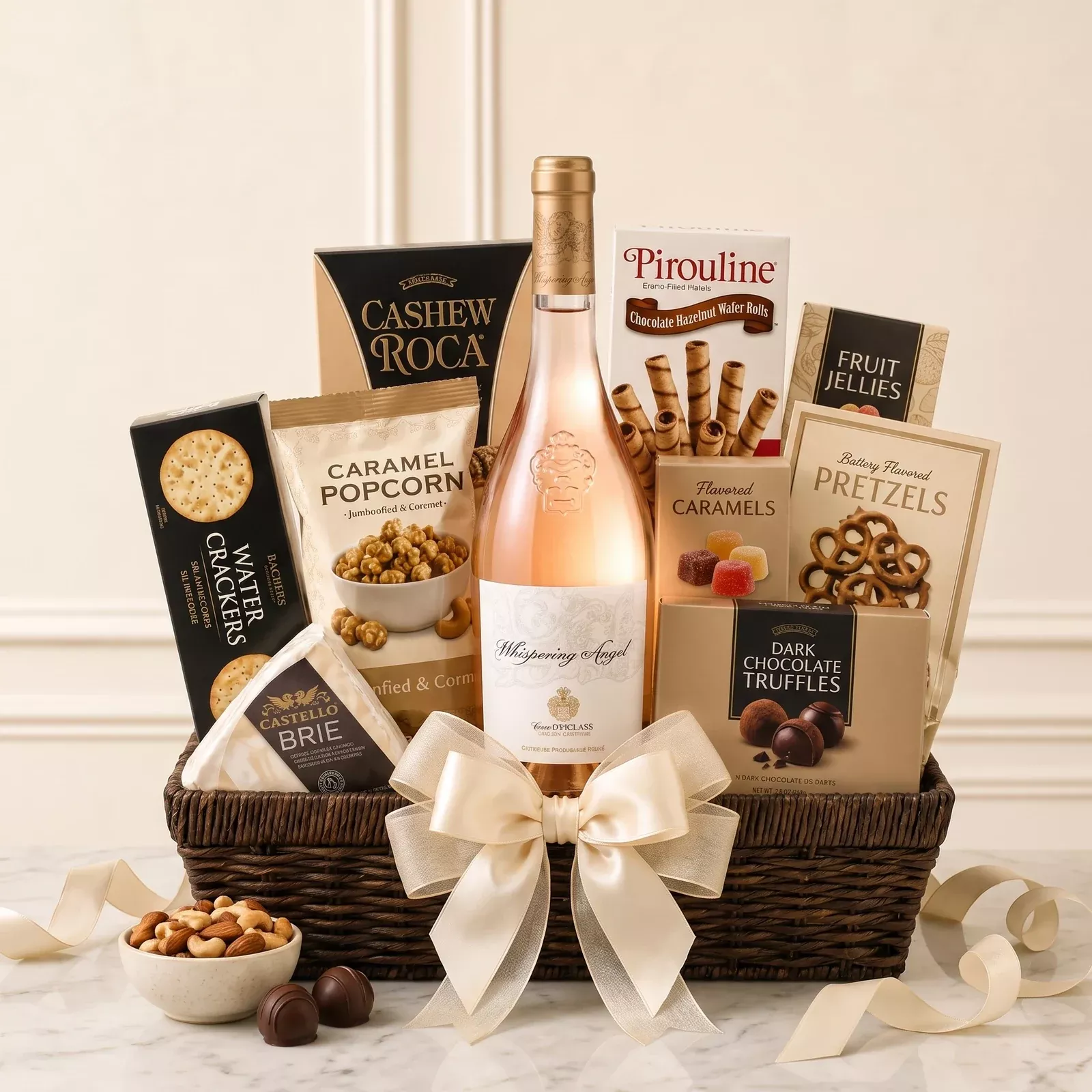Whispering Angel Provence Rose Gift Basket