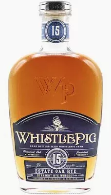 WhistlePig Estate Oak Rye Whiskey: Aged 15 Years